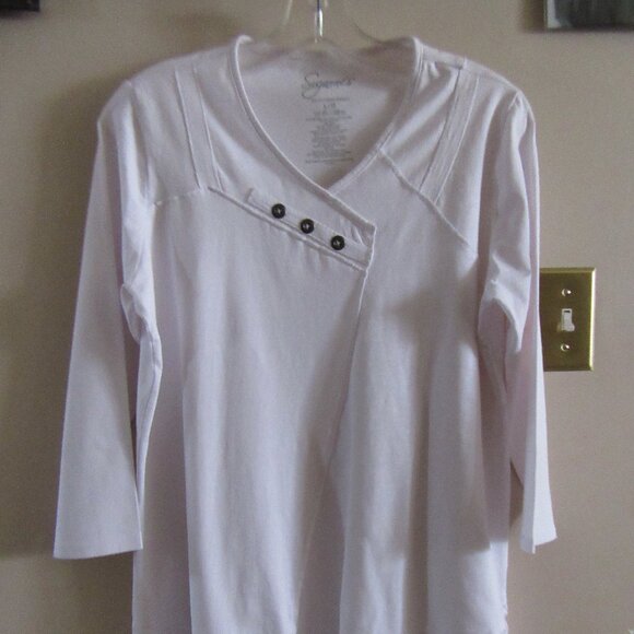 White top -Size Large Suzanne's - Picture 2 of 7